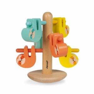 Janod Brinquedo de Equilíbrio e Cores Preguiças +2 Anos J08607