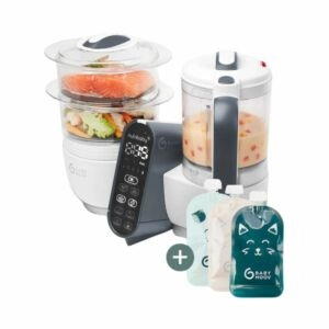 Babymoov Robot de Cozinha Nutribaby+ Branco + 15 Pacotes de Alimentos