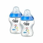 Tommee Tippee 2 Biberões Closer to Nature 260ml Azul 42252175
